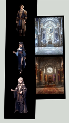 ファンタジーRPG背景、キャラクター計50ぐらい