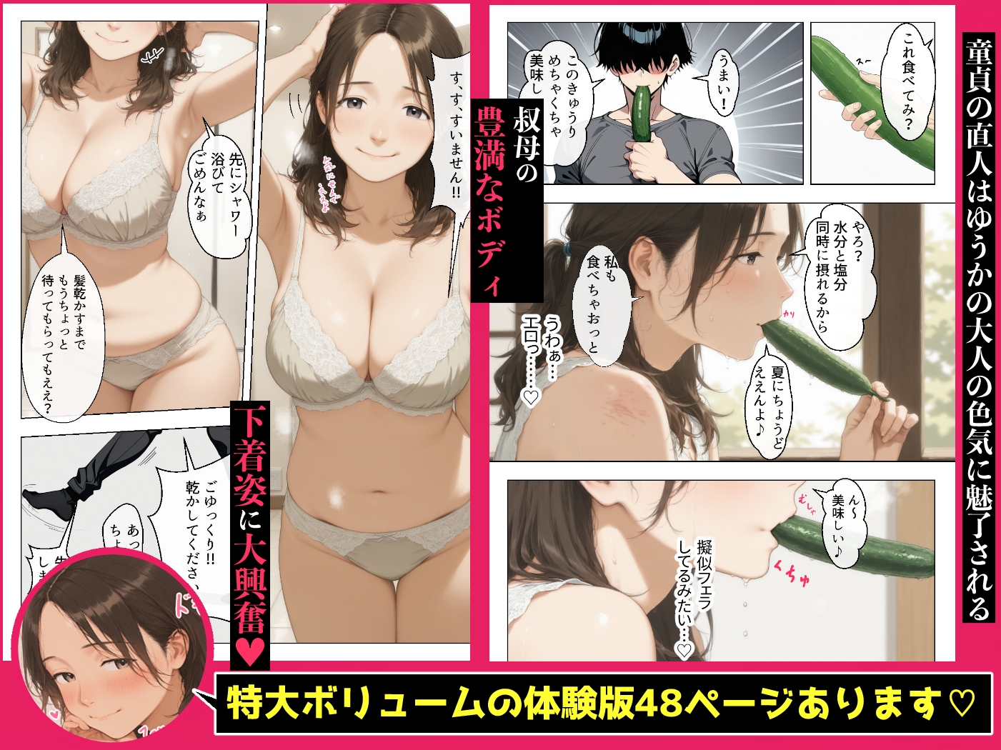 むちむち巨乳の人妻叔母さんに甘やかされながらイチャラブ筆おろしされた僕～母性溢れる溺愛えっち～_2