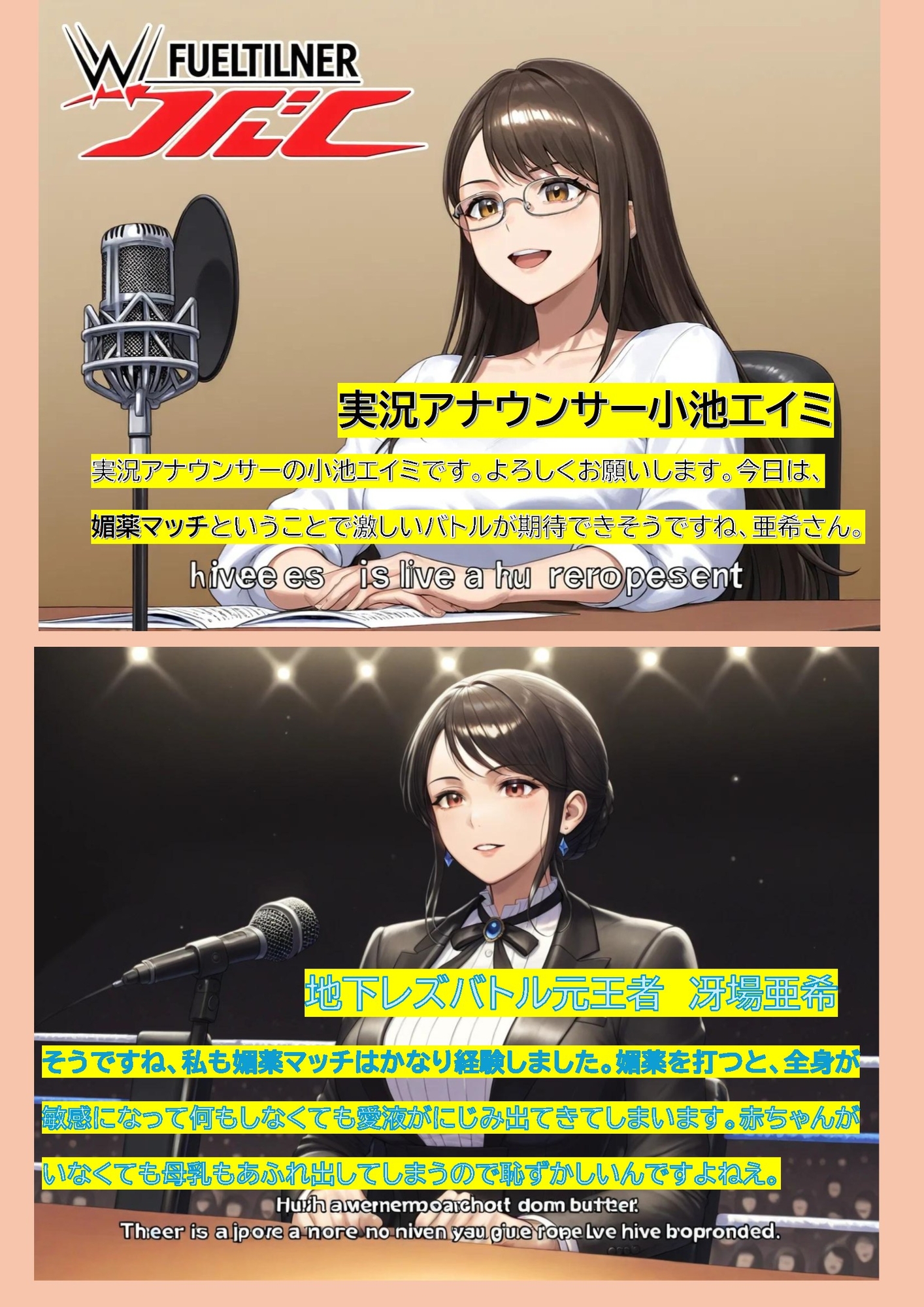 【ゴールド】同人CG・AI『セレブたちの地下レズバトル予選A』7