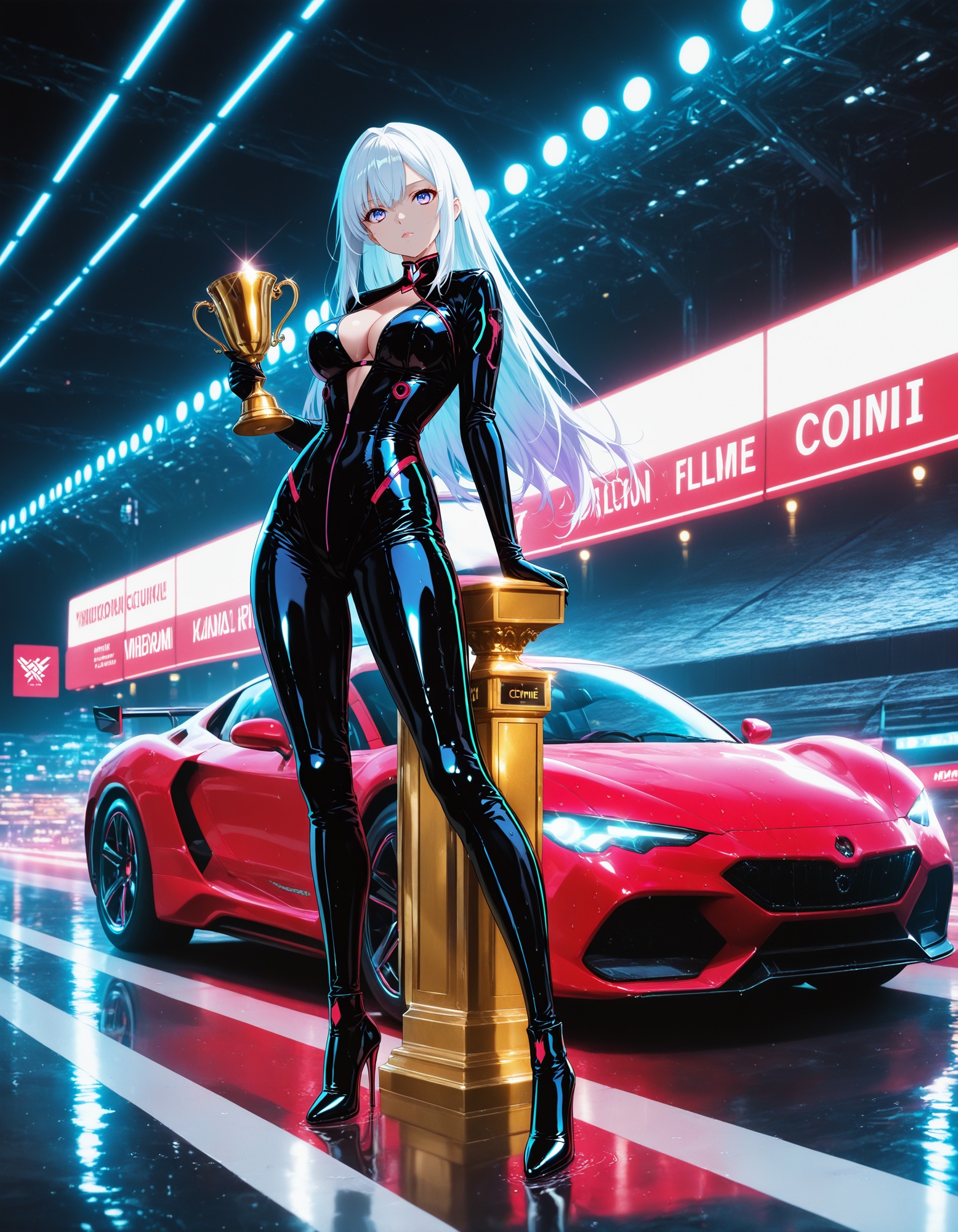 Cyberpunk RQ / 光沢ラテックス女王 Vol.3 - Midnight Podium 画像1