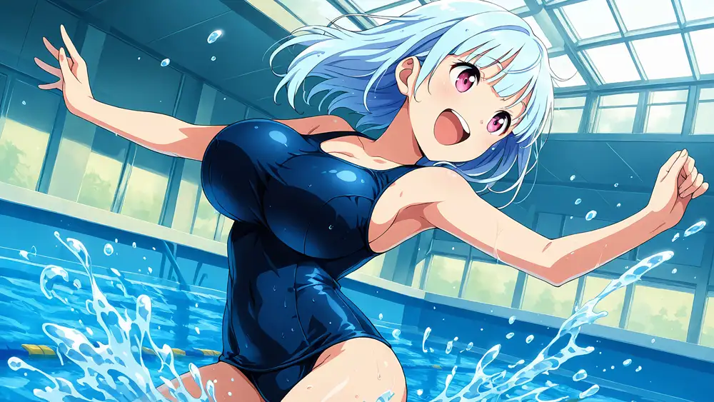 爆乳スク水姉妹が顧問教師と淫らな特別トレーニング【4K】 サンプル画像 4