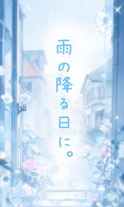 雨の降る日に。