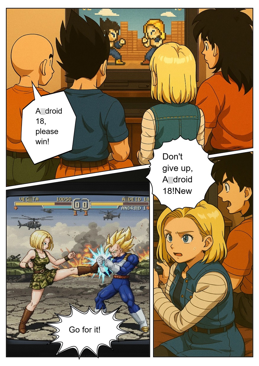 [NTR Manga] Axdroid18 is seduced by a Saiyan during a brief time alone with him while drinking. She continues to have sex with …. [Veggie18Lewd] sample 2
