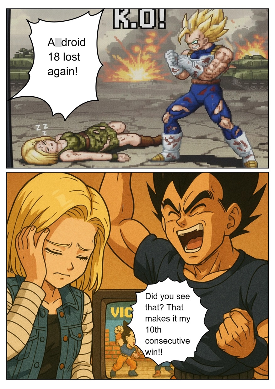 [NTR Manga] Axdroid18 is seduced by a Saiyan during a brief time alone with him while drinking. She continues to have sex with …. [Veggie18Lewd] sample 3