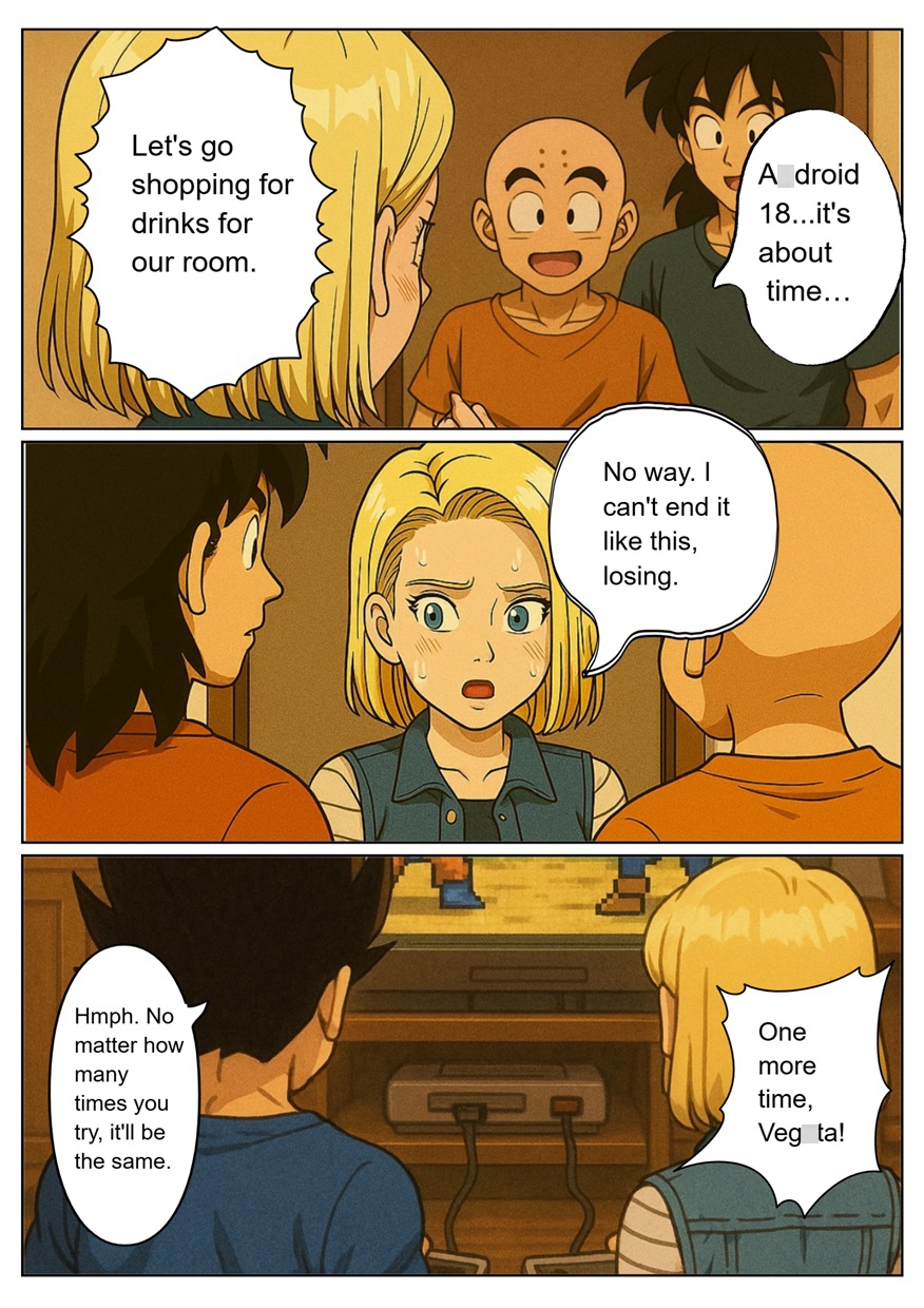 [NTR Manga] Axdroid18 is seduced by a Saiyan during a brief time alone with him while drinking. She continues to have sex with …. [Veggie18Lewd] sample 4