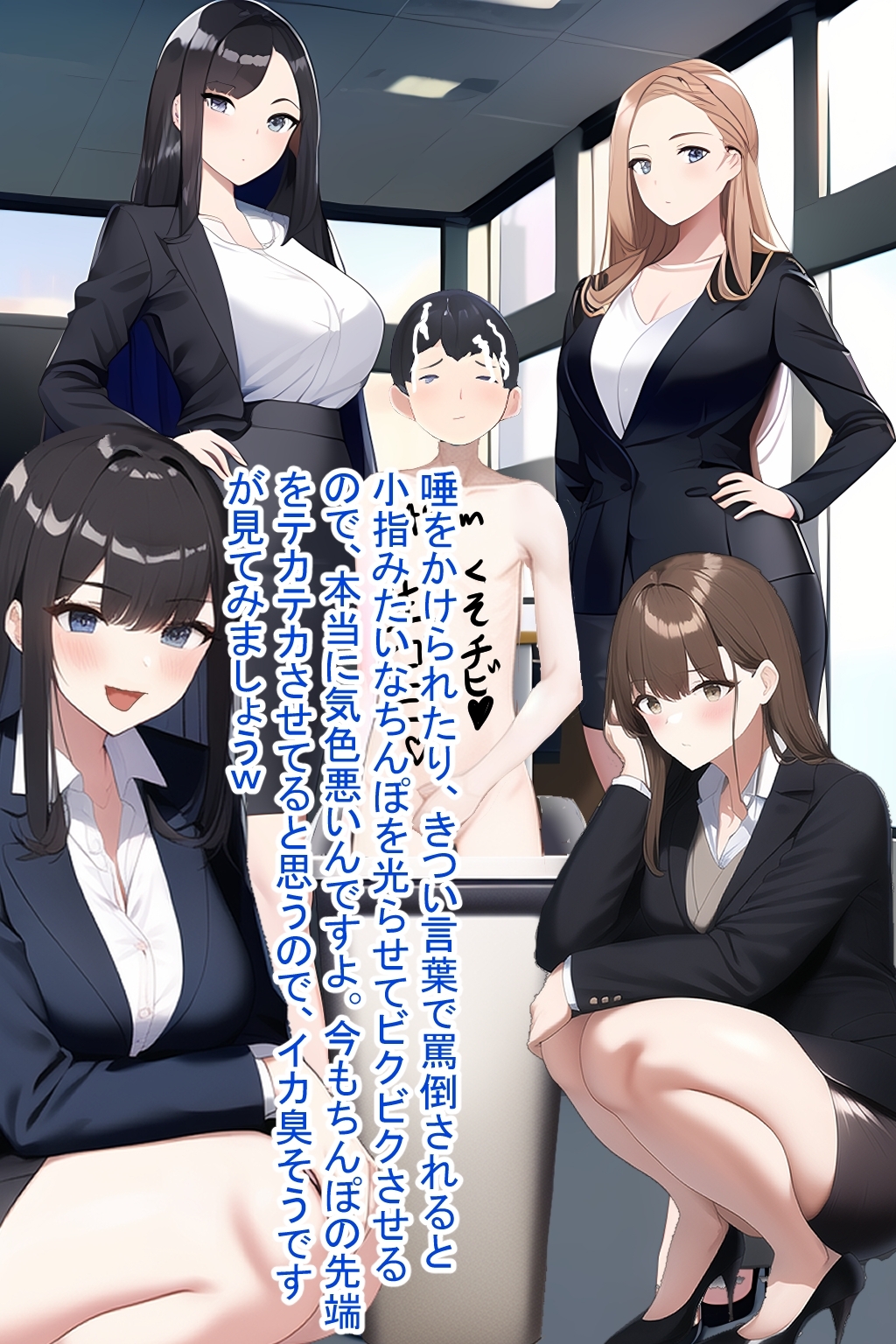 高身長女性×低身長男性 言葉責め集(スーツ女性編)_4