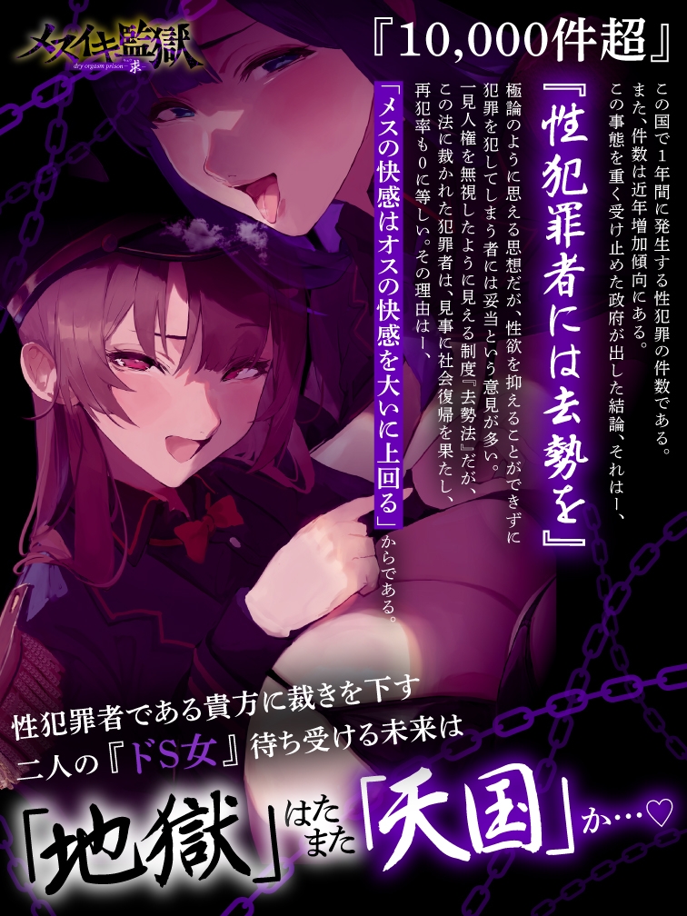 【オナサポ】メスイキ監獄〜求〜性犯罪者には『メスイキ去勢』を…♡WドS執行官に挟まれて強○メス堕ちオナサポ刑執行♡〜 画像3