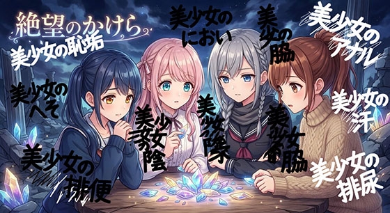 絶望のかけら 美少女の恥垢・脇・アナル・へそ・陰毛・排便・排尿・におい・汗