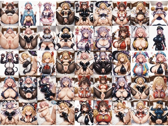 【アニゲAI】同人CG・AI『アニゲマンガのあの子とエッチ！東方コスプレ編』