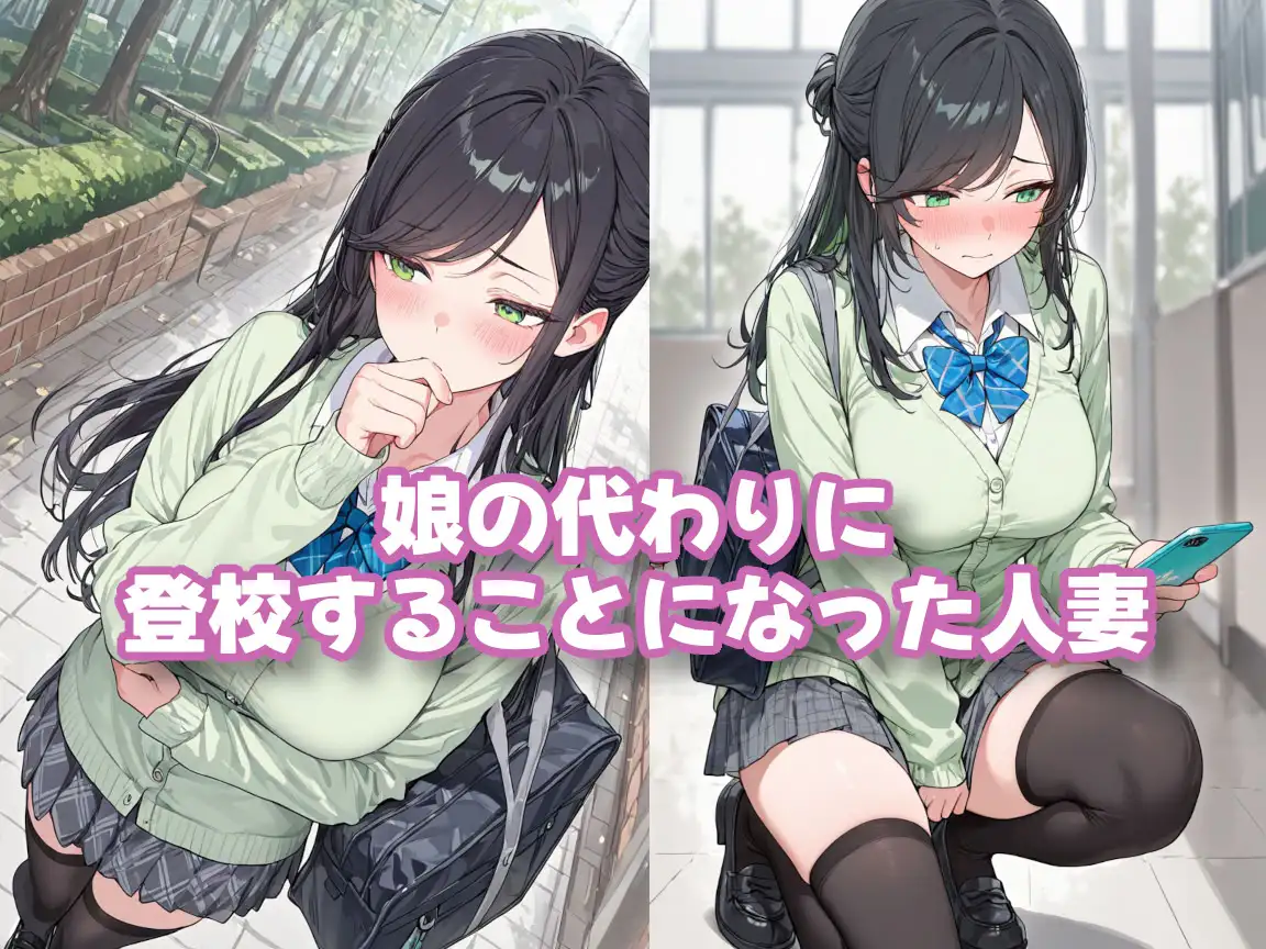 娘の代わりに登校する制服人妻【セリフ付き】 サンプル画像 3