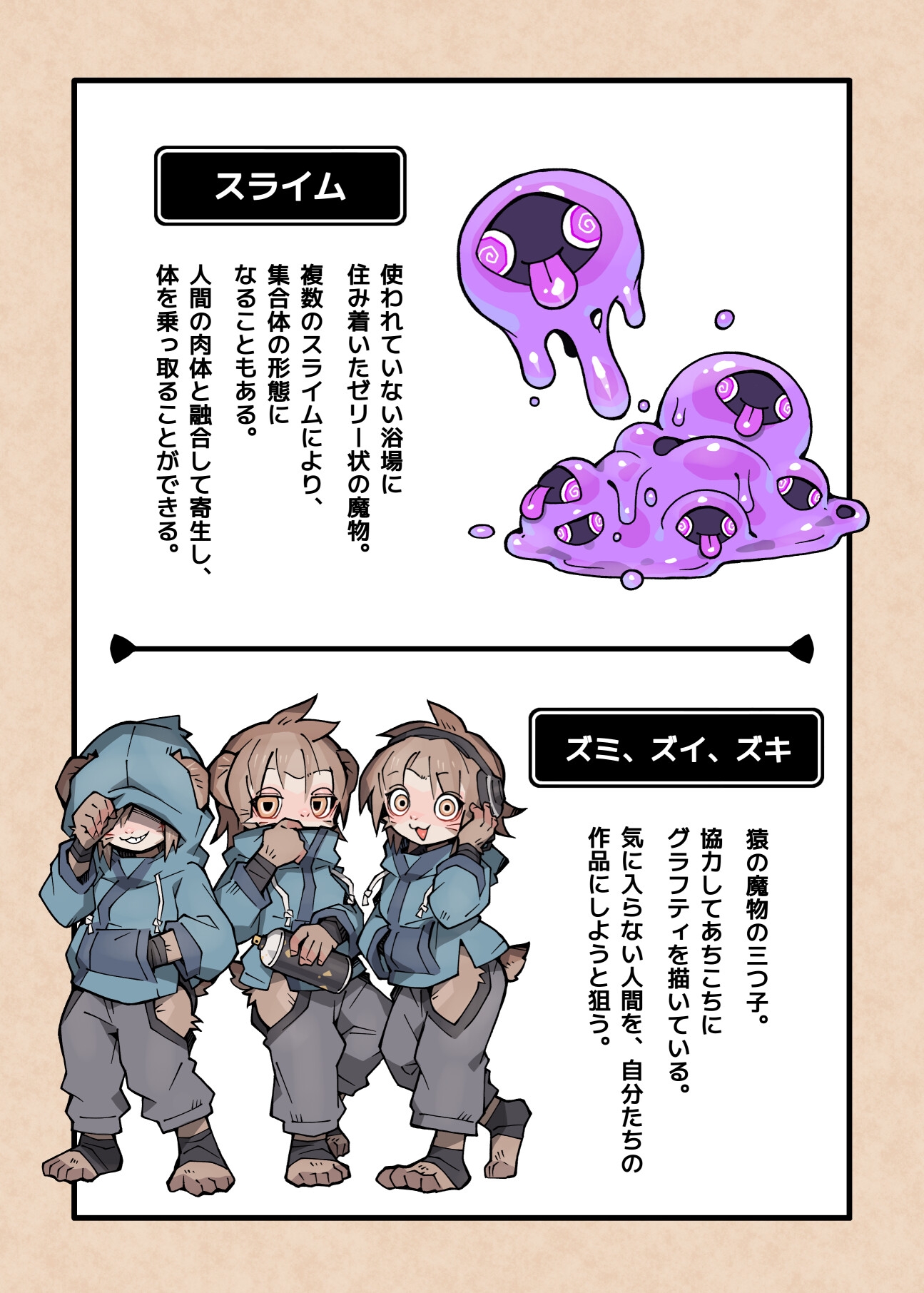 キップと千変万化の城  モンスター図鑑&ラフ・スケッチ集 thumbnail 3