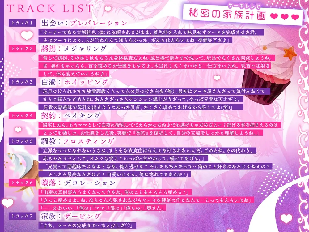 ここには愛しかありませんー双子の毒なし家族計画(ケーキレシピ)ー [MimiChu♡] | DLsite がるまに