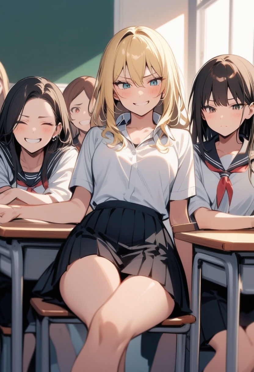 ヤンキー女子のチンポ鑑賞 女子高生が軟弱男子を虐めパンツを脱がせ 短小包茎の恥ずかしいお子様チンポを嘲笑う thumbnail 6