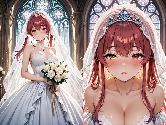 【甘々彼女記録。Ep06】宝〇 マリン 甘々ウェディング編 500枚CG集_1