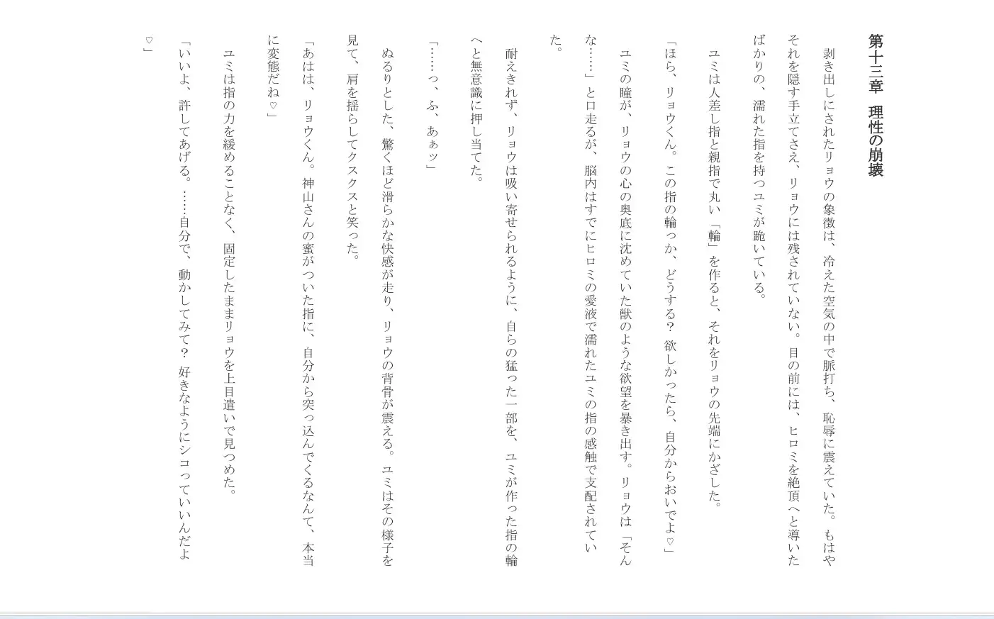 聖域の崩壊(寝取られ小説+音声朗読) サンプル画像 9