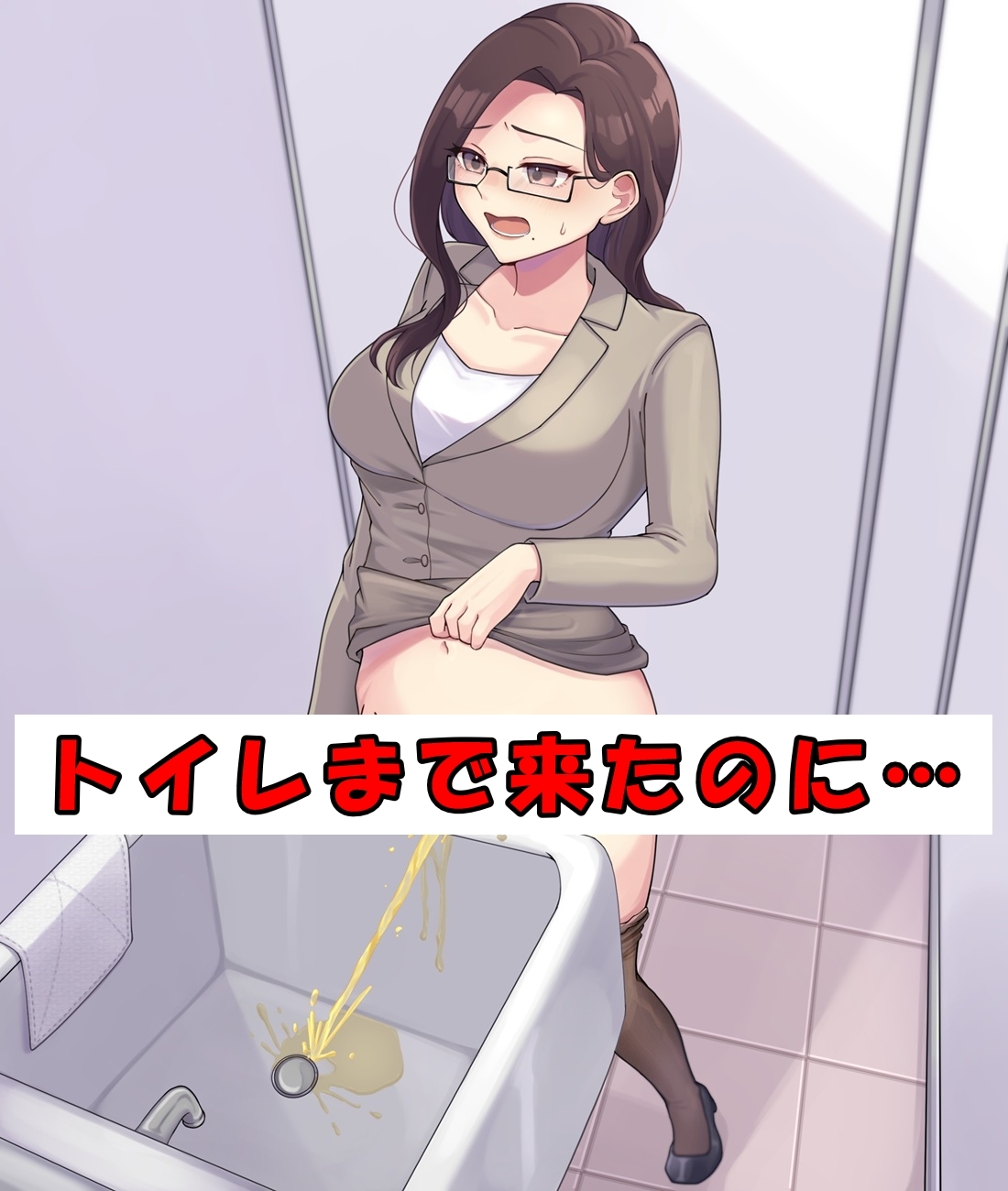 ベテラン教師でもおしっこは我慢できない2_2