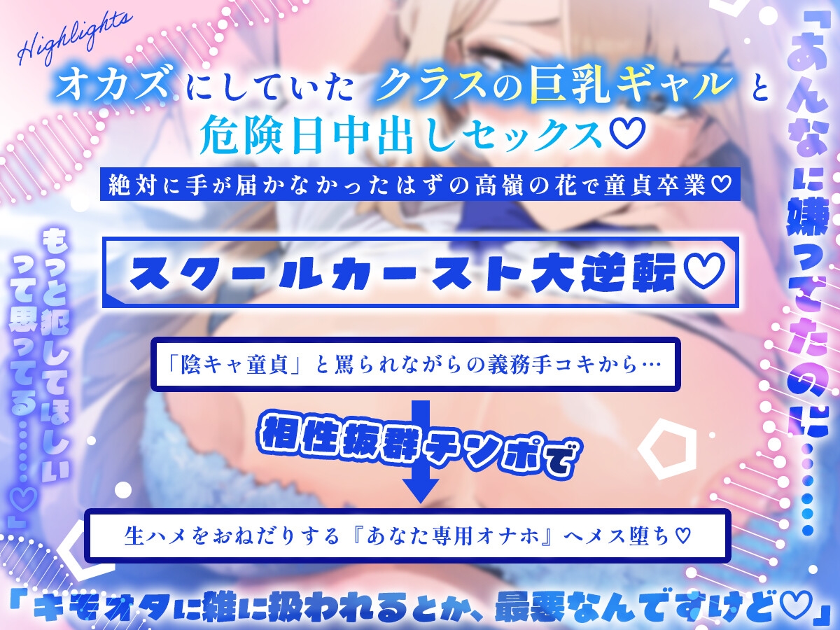 【立場逆転】カースト最上位のギャルJKが、クラスの陰キャと強○子作りマッチング 画像3