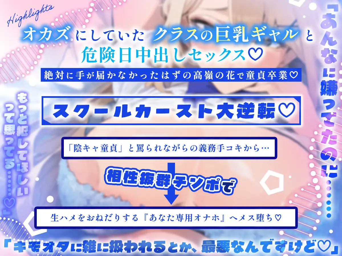 【立場逆転】カースト最上位のギャルJKが、クラスの陰キャと強制子作りマッチング サンプル画像 3