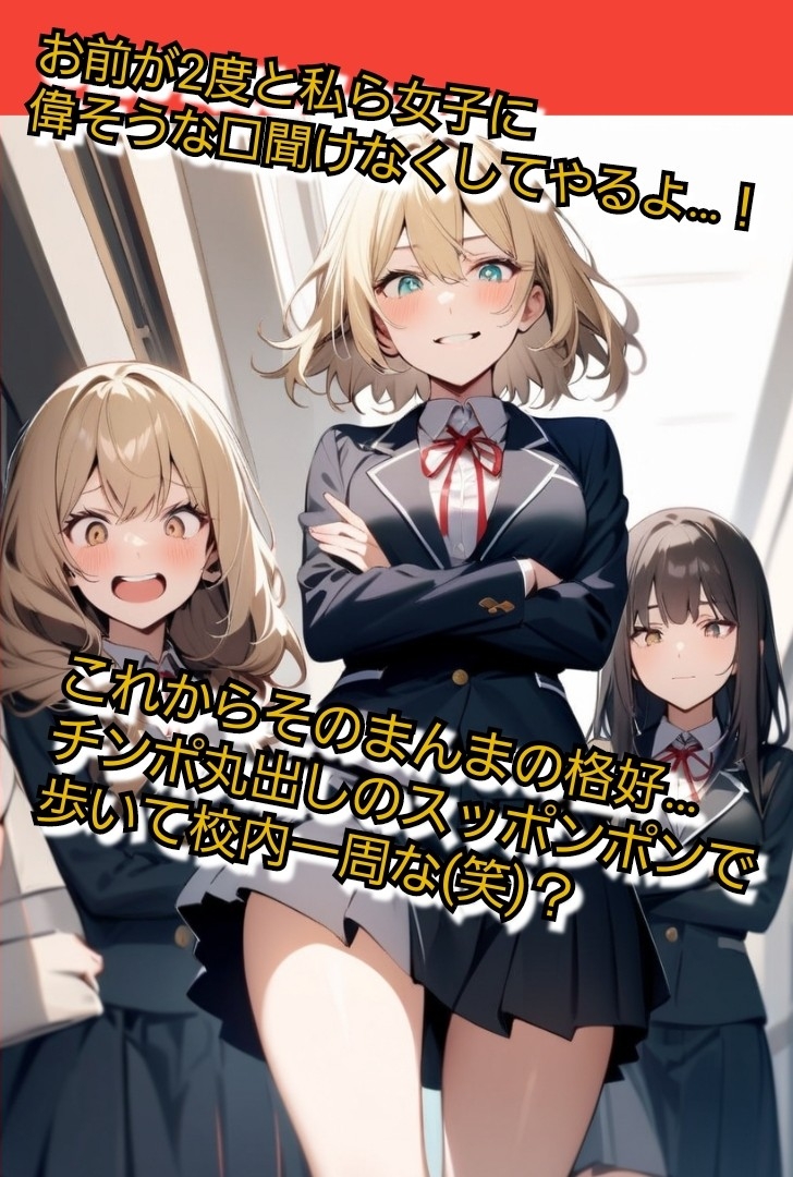 いじめっ娘倶楽部のSPHボイス 女子高生に笑われる短小包茎ちんぽ 教室で…、プールで…、廊下で… 大勢の女子の目の前でパンツを脱がされ晒し者に！ 画像4