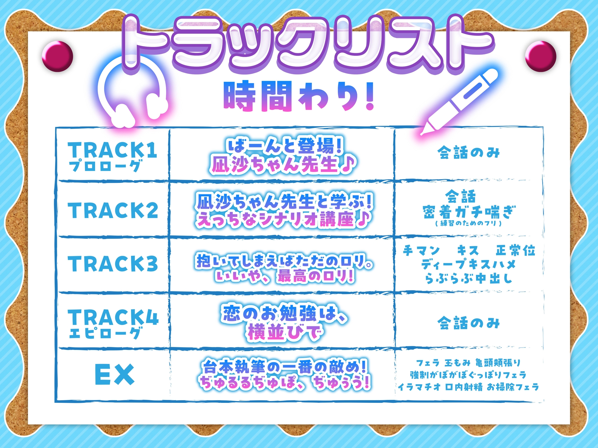 【100円えっち♪】凪沙ちゃん先生のえっちな音声作品台本の作り方!~凪沙ちゃん本人による処女喪失!?生中子作り特別レッスン付き♪~【特別赤ペン台本付き】 画像4