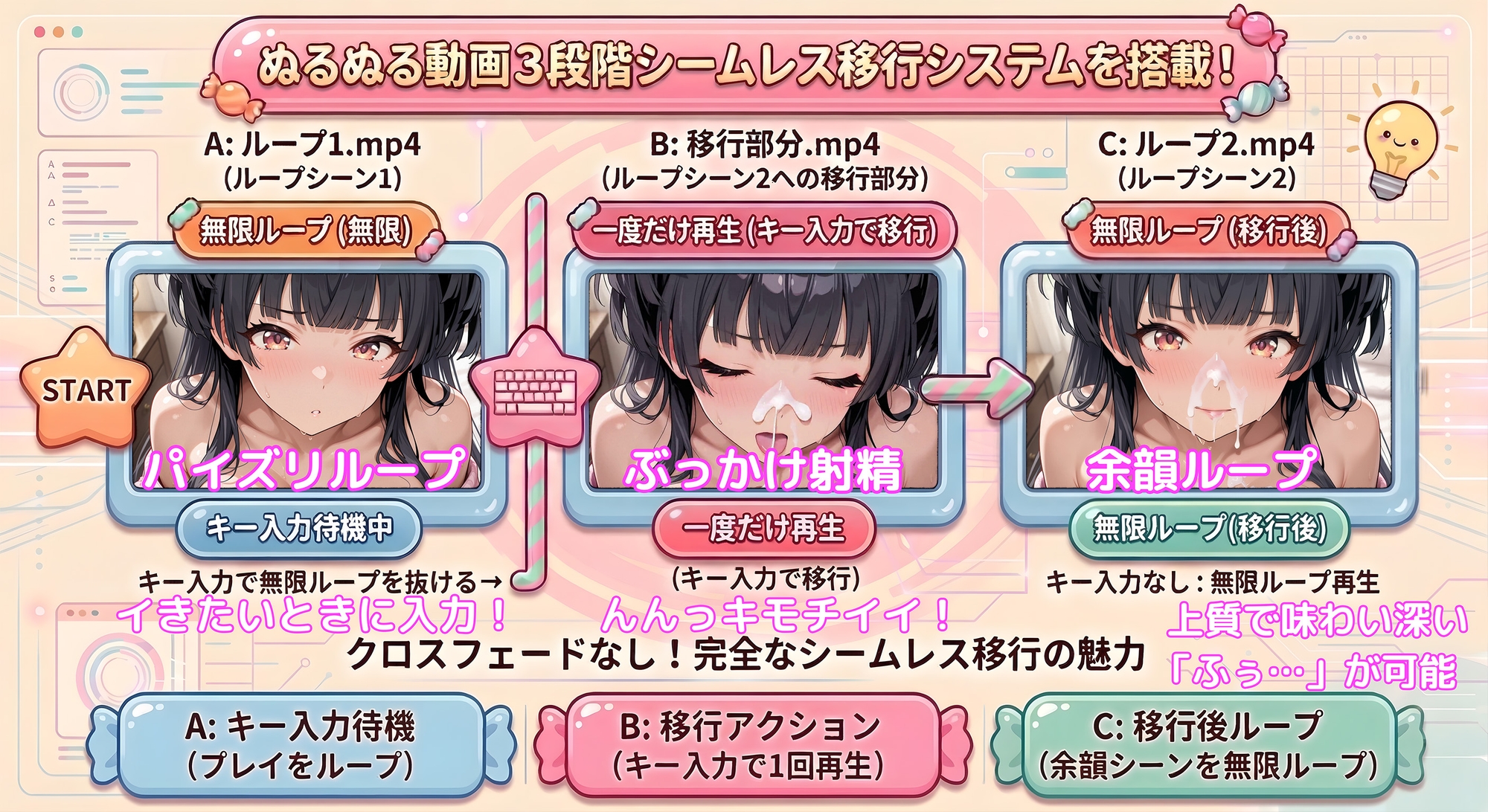 【動くパイズリぶっかけ】イミテーション・キャンディ 清楚擬態系アイドルにパイズリしてもらい、好きなタイミングでぶっかけ顔射して、射精後の余韻も動画で楽しめる~_3