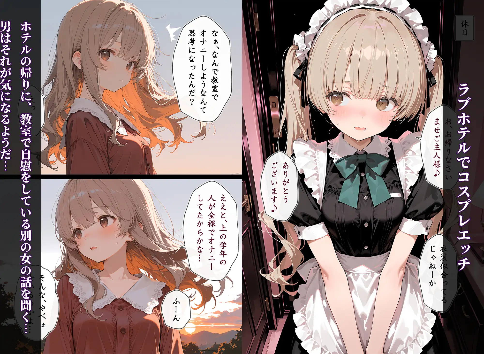 秘密の放課後 誰も居ない教室で自慰行為に耽っていた美少女と冴えない教師のお話