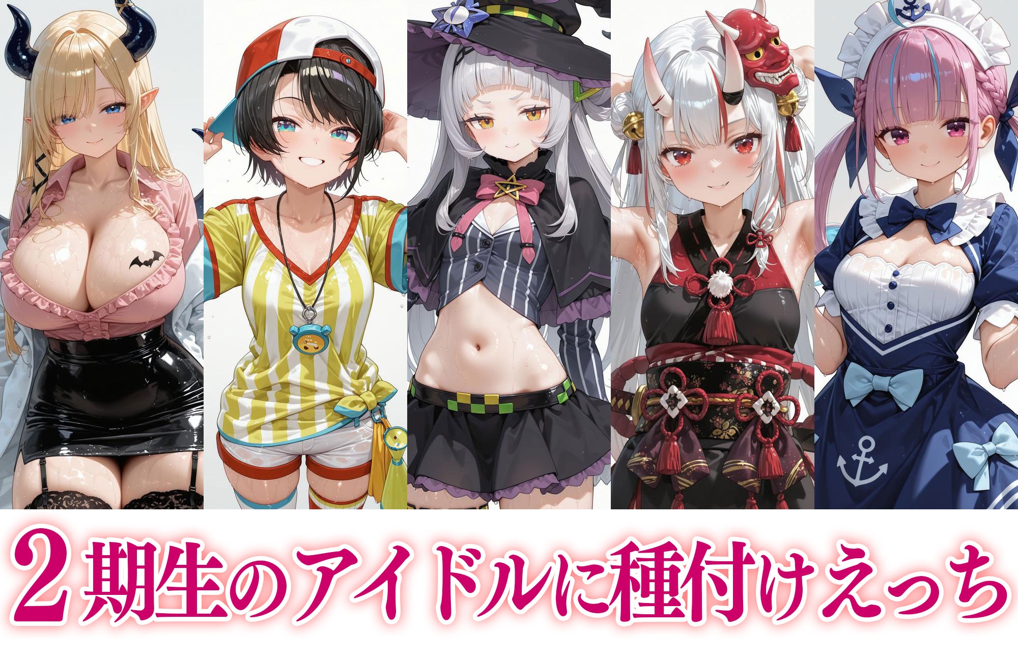 【500枚】ホ○ライブ2期生!! ~5人全員 純愛えっちイラスト集~ 画像1