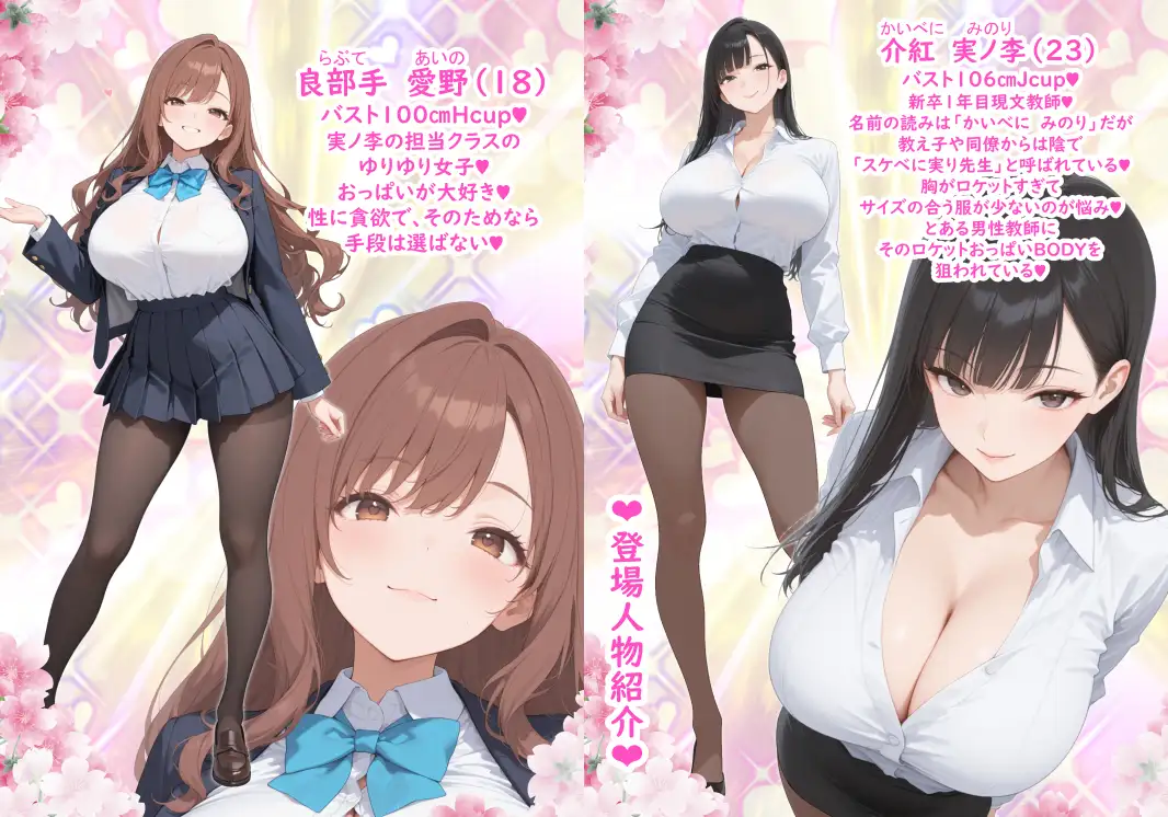 狙われたロケットおっぱい女教師!おぢアタックに悶絶するJカップBODY サンプル画像 2
