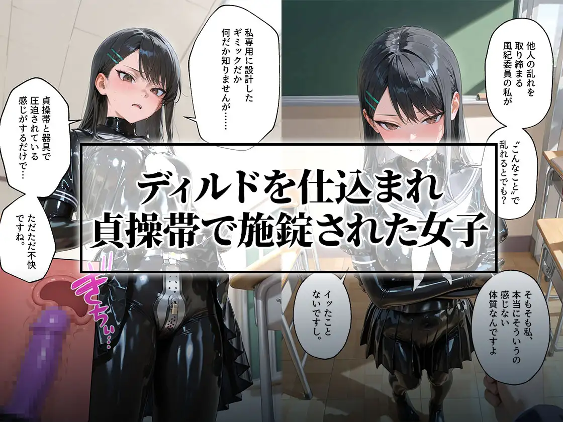【貞操帯×未開発陥落】選択肢のない絶頂漬けに思考がとろける風紀委員