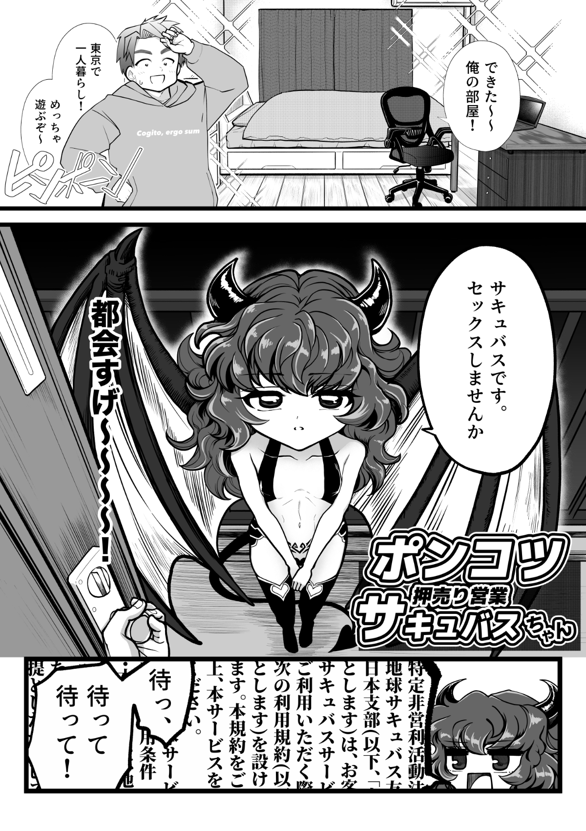 ポンコツ押売り営業サキュバスちゃん 画像1