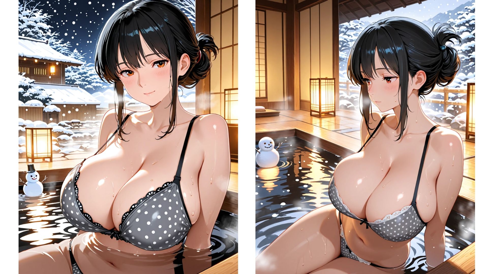 巨乳OLと温泉はいりましょ 画像1