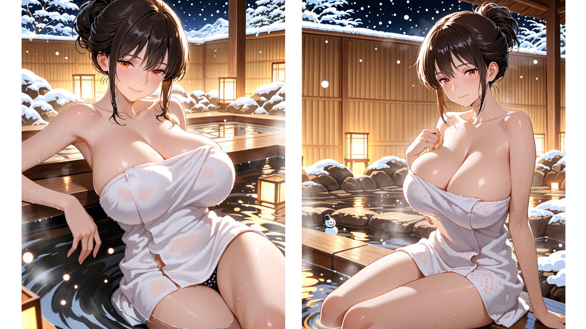巨乳OLと温泉はいりましょ 画像3