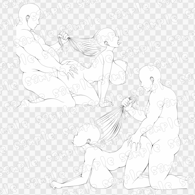 線画素材集[手]111 thumbnail 3