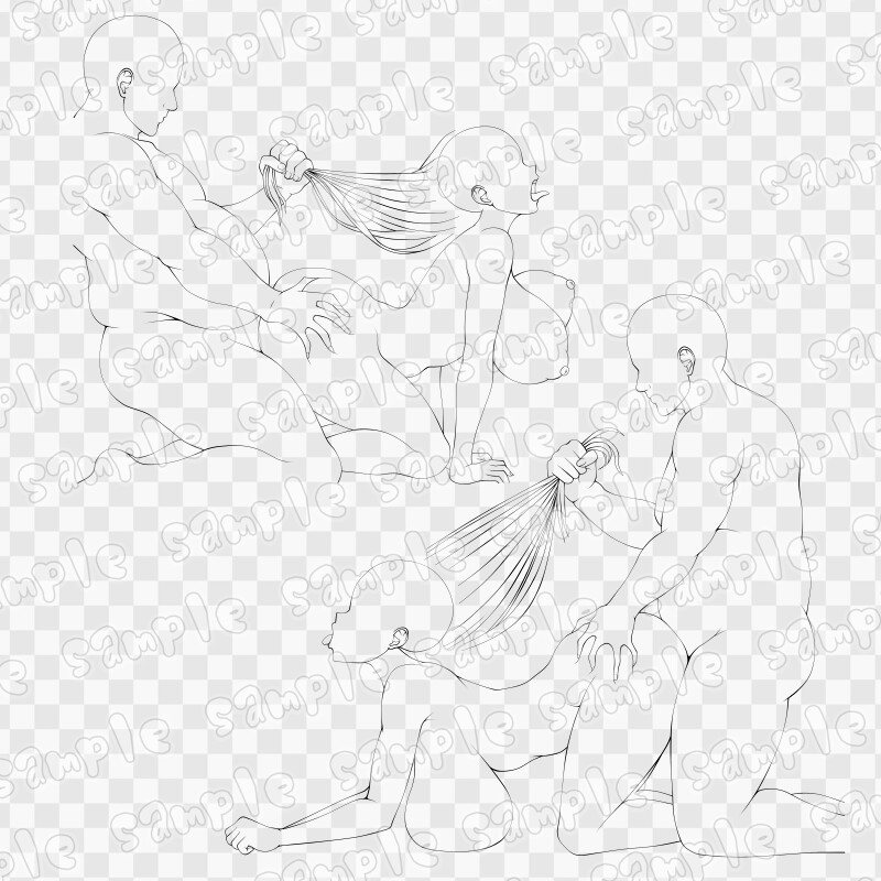 線画素材集[手]111 thumbnail 4