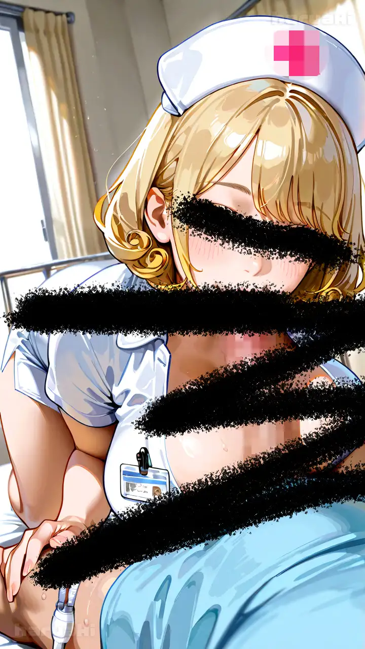 【AIアニメ巨乳美女写真集】Vol.14サキュバス系看護婦中島さんの搾精勤務しこしこ サンプル画像 3