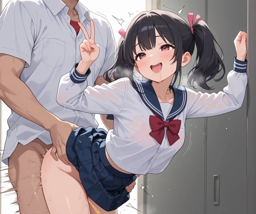 J◯お漏らし立ちバック