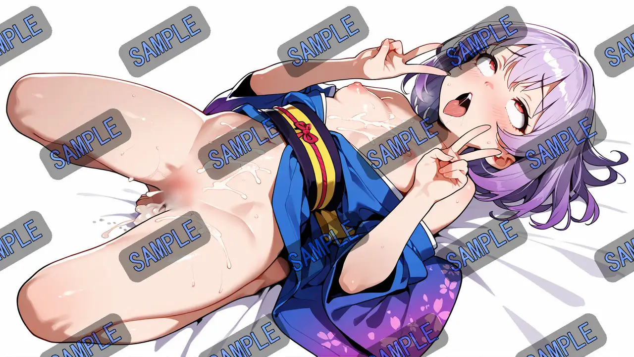祭囃子に舞う紫髪の神楽姫 サンプル画像 6