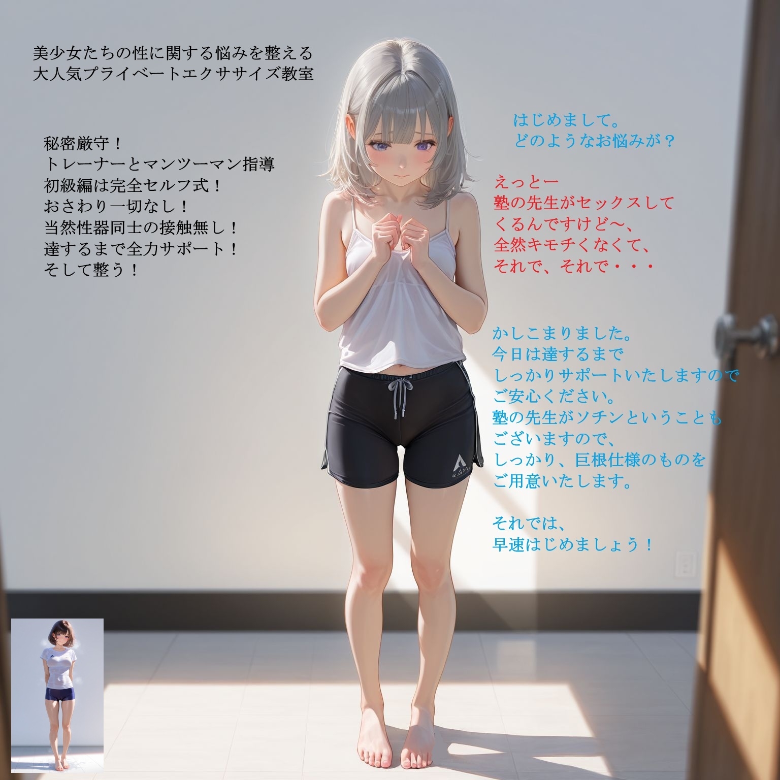 プライベート型エクササイズ教室1 【道具使用によるご褒美セルフプレジャー。私はここで初めて整うことができました。】 画像1