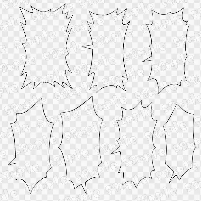 吹き出し素材集6 サンプル画像 3