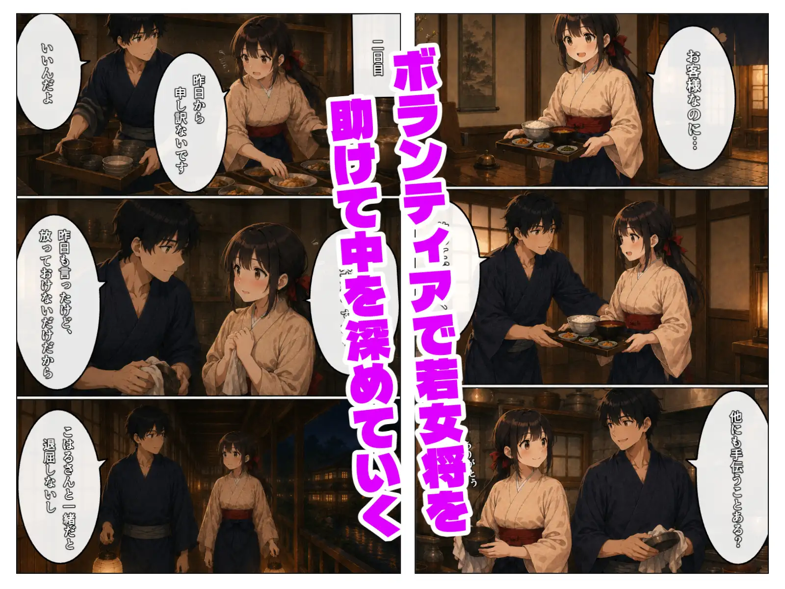 宿帳に、君の名前-夜の見回りは、君とふたりで。 サンプル画像 2