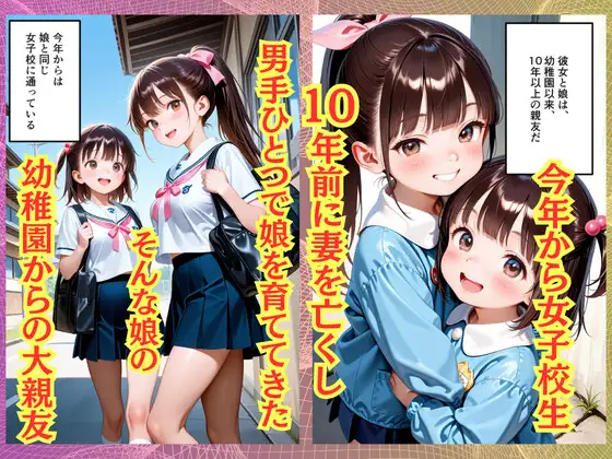 【500枚】妻を亡くして10年ご無沙汰だったおじさんが娘の同級生と子作りセックスしまくった話【女子校生】 サンプル画像 3