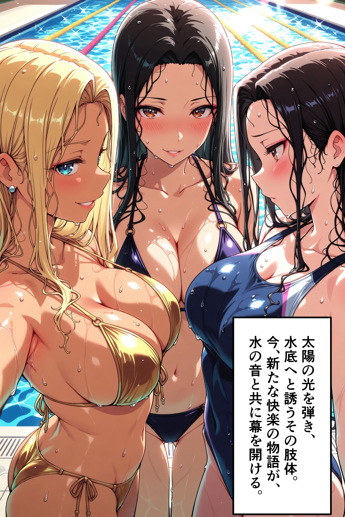 ギャルなのは見た目だけ! 清楚な処女ギャルたちが、巨根君にメロメロになっちゃう件_3