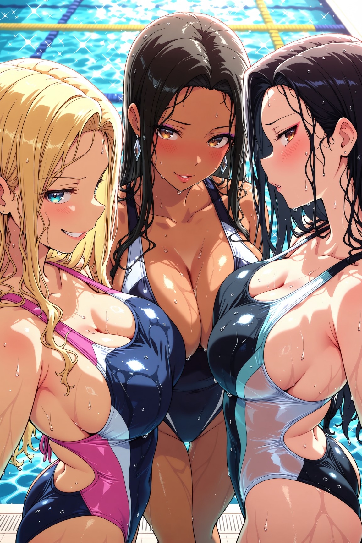 ギャルなのは見た目だけ! 清楚な処女ギャルたちが、巨根君にメロメロになっちゃう件_7