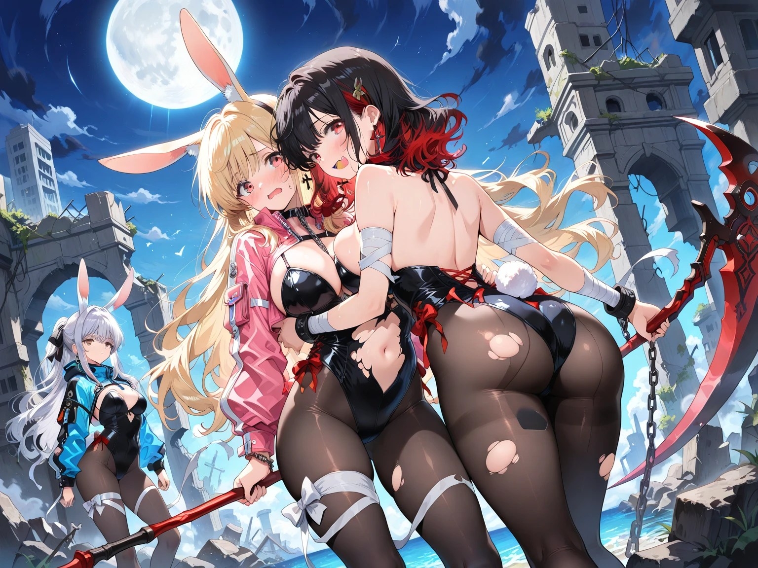 黒タイツ美少女イラスト集10モン娘編2 画像2