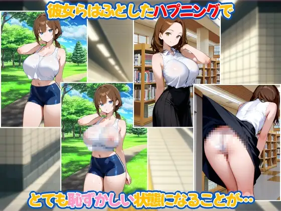 自分が恥ずかしい状態だと気づいてない女達 サンプル画像 2