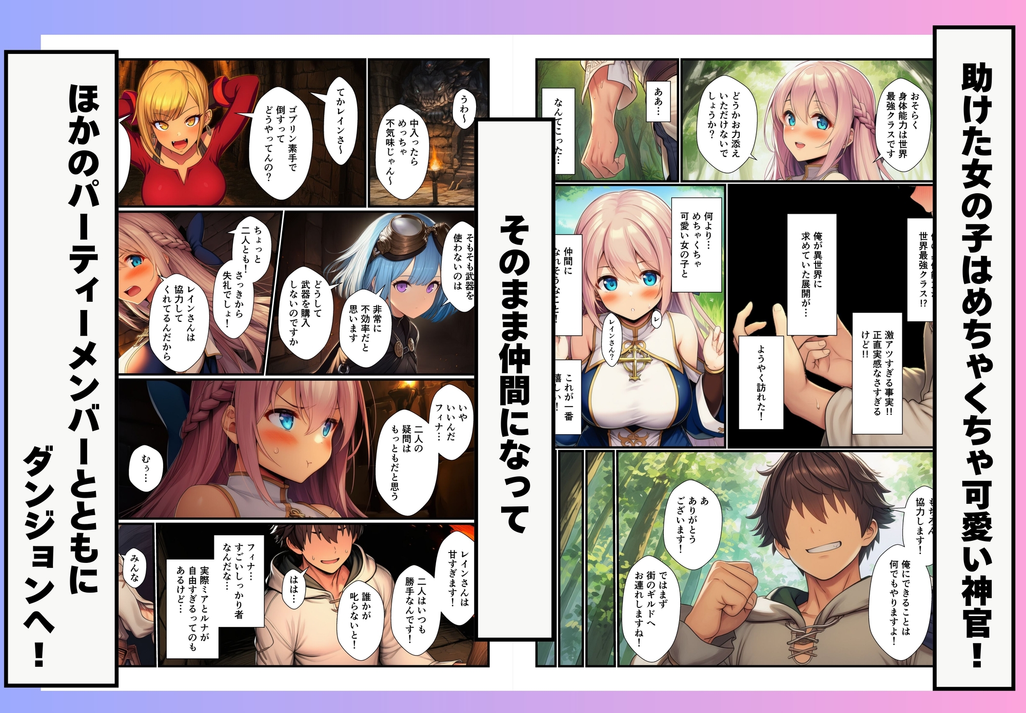 異世界で身体能力最強の俺がセックスしないと出られないダンジョンで出会ってすぐのパーティメンバーと中出しセックスする話_3