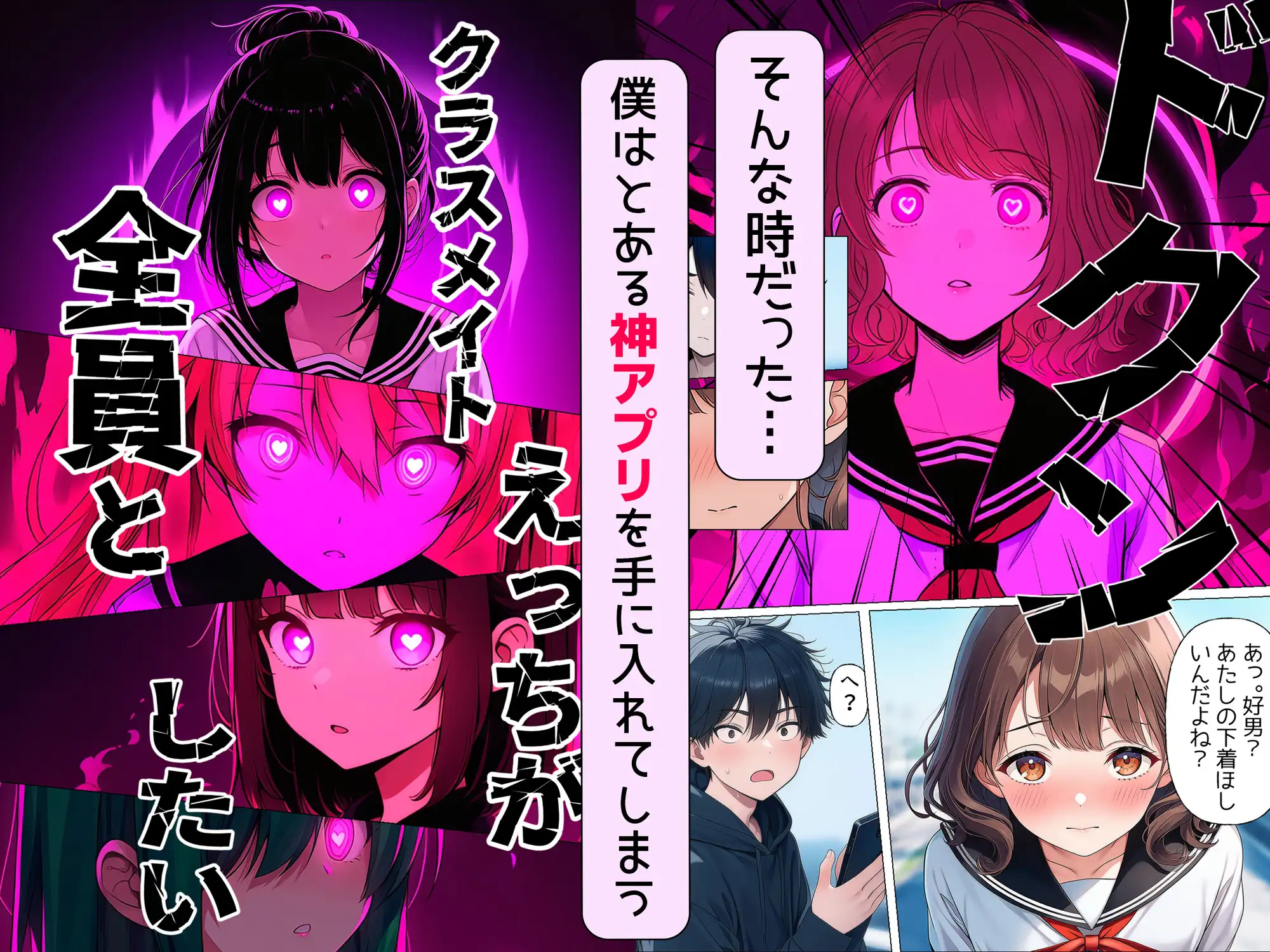 【漫画】僕が神アプリを使って女子全員とやっちゃった話 サンプル画像 3