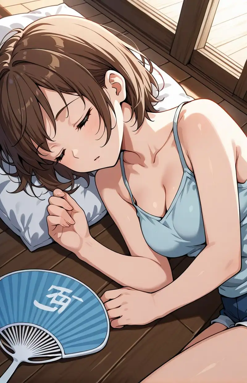 田舎に里帰りした夏休みー暇を持て余した僕は幼なじみと毎日理性ぶっ飛び汗だく交尾 サンプル画像 6