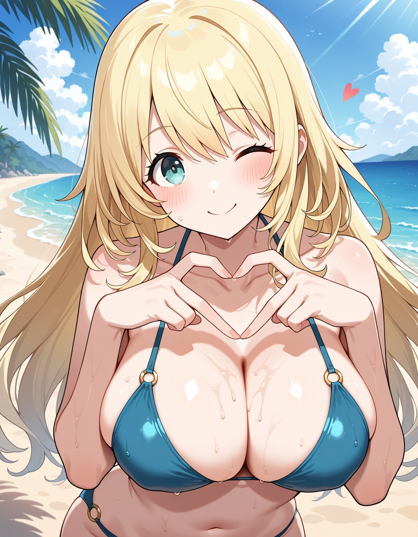 愛〇 ビーチで 画像1