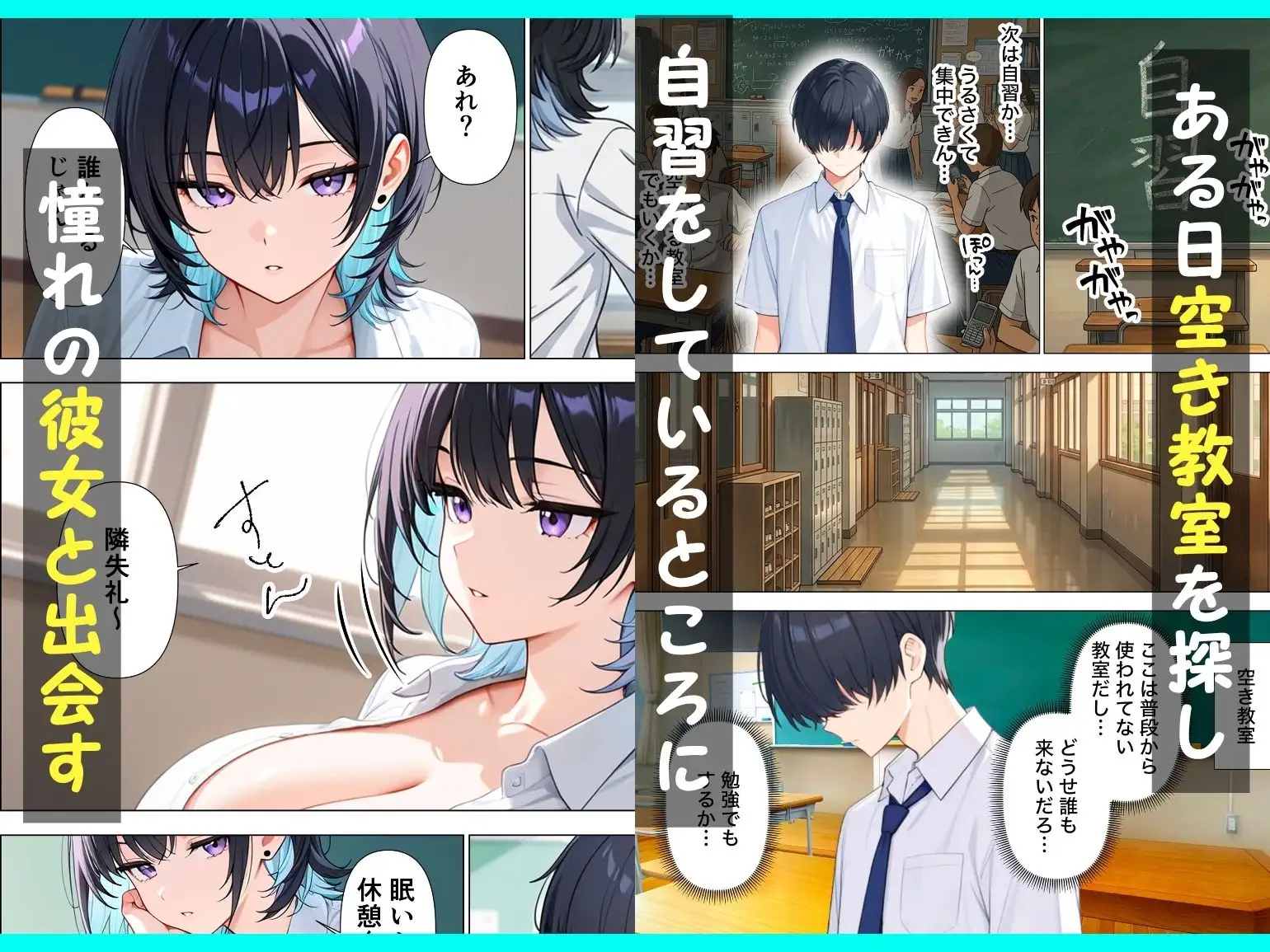 童貞陰キャの僕がジト目クールギャルと絶頂しないと出られない部屋で生ハメセックスしまくる話 サンプル画像 2